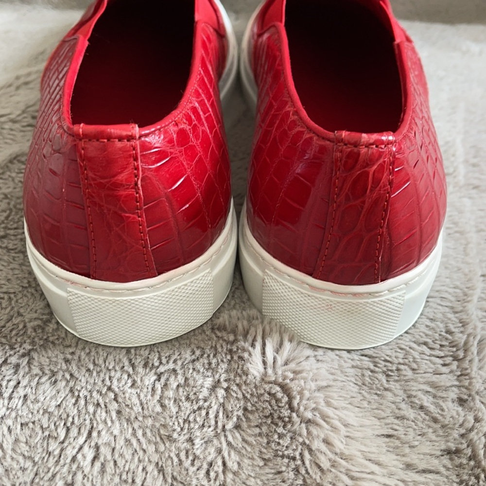 NWOB RODNEY P. HUNT RED CROC LOAFERS 10 - Picture 5 of 5